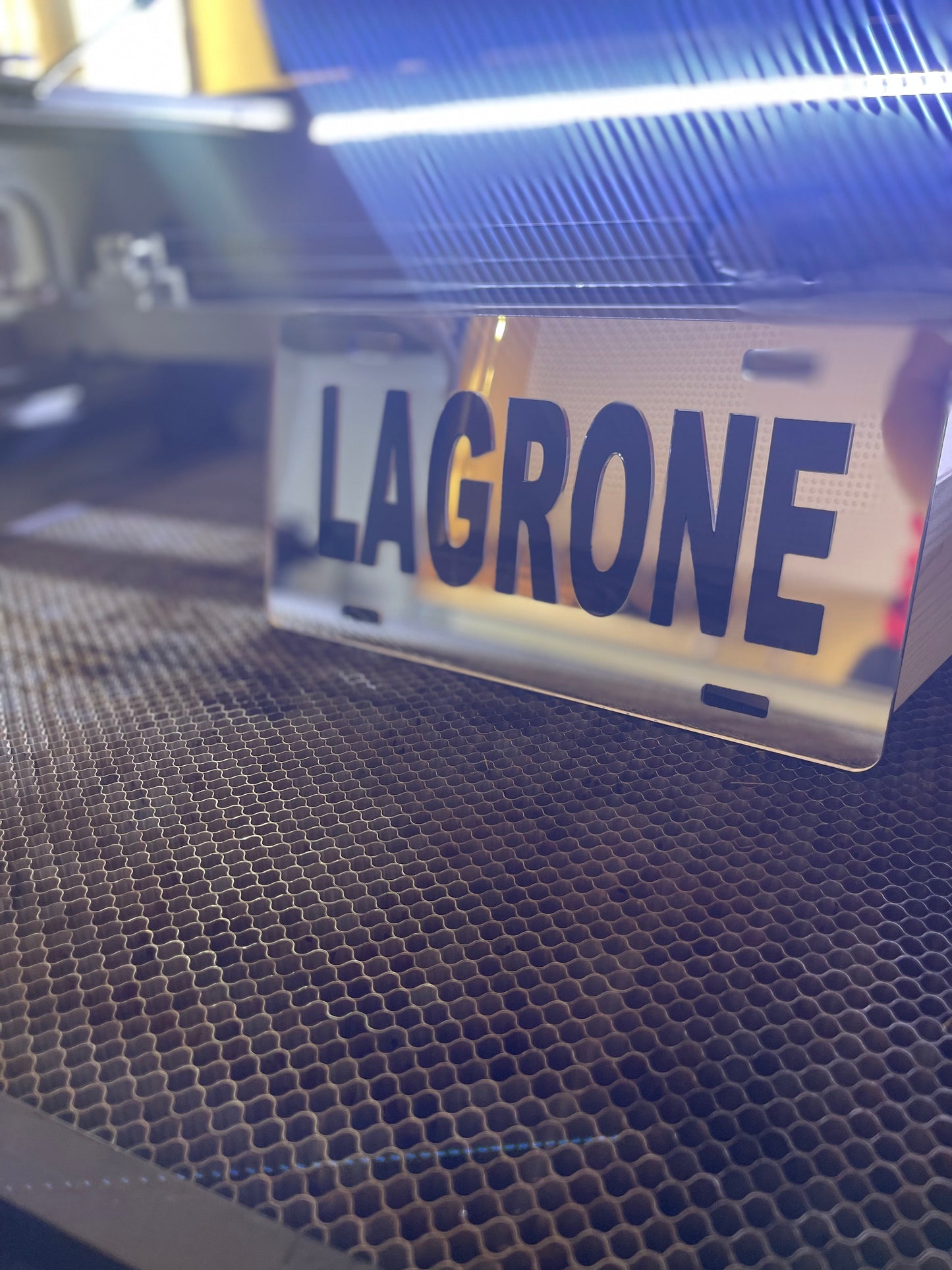 Personalized Mirrored-Acrylic License Plate | Free Shipping