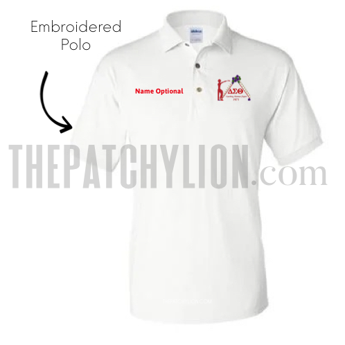 Chapter Embroidered Polo White | Free Shipping