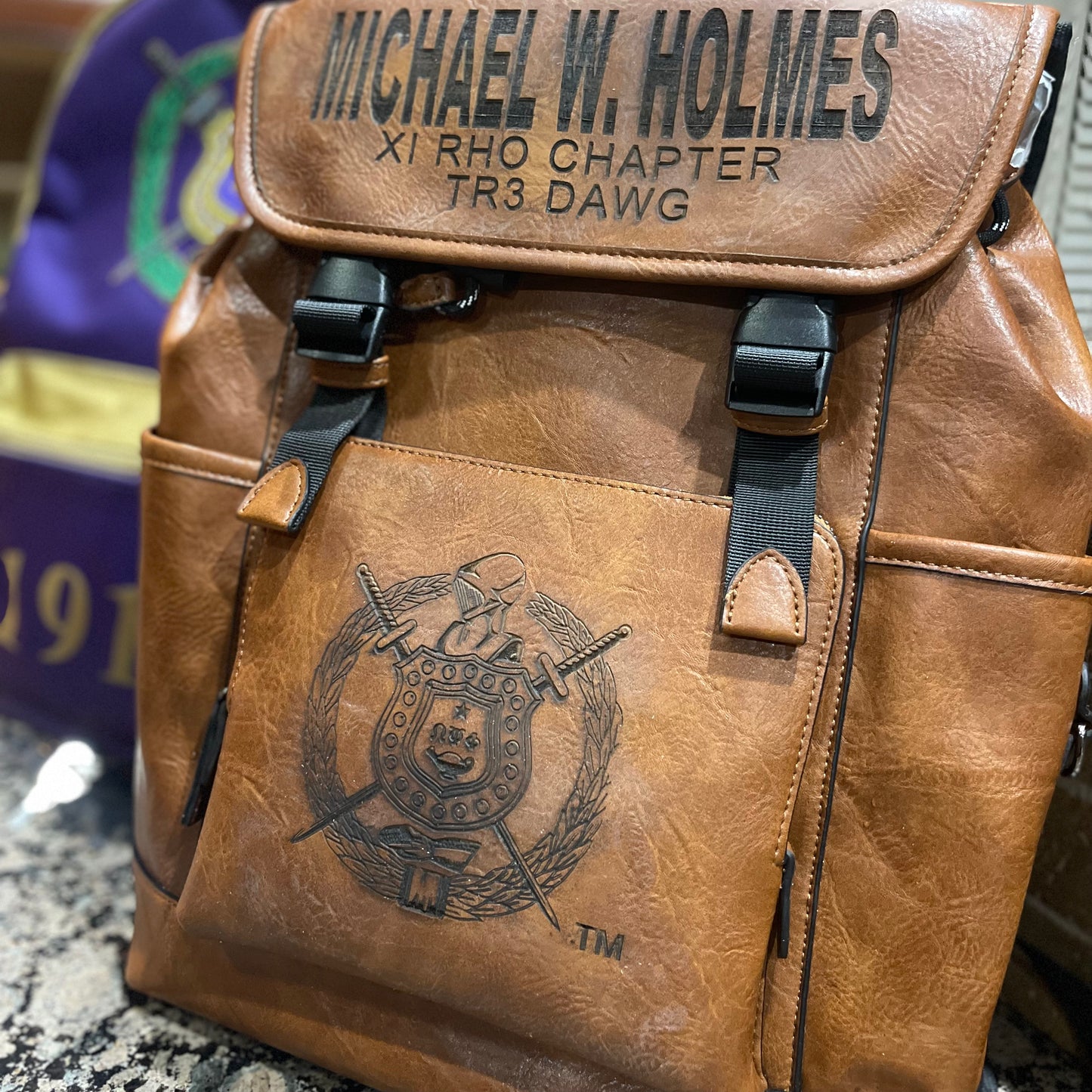 Personalized Omega Psi Phi Utility Backpack | Free Shipping