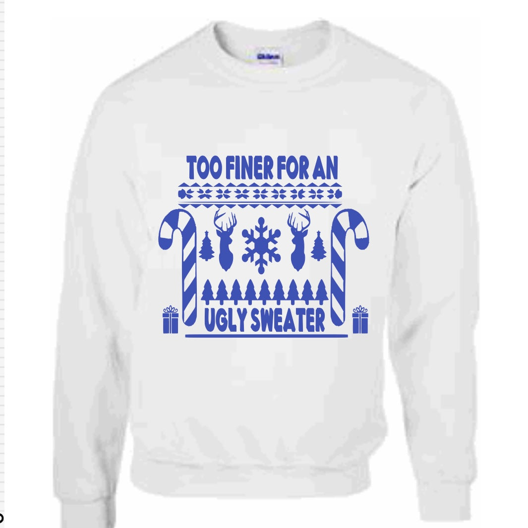 Too Finer Crewneck Sweatshirt Pink | Free Shipping
