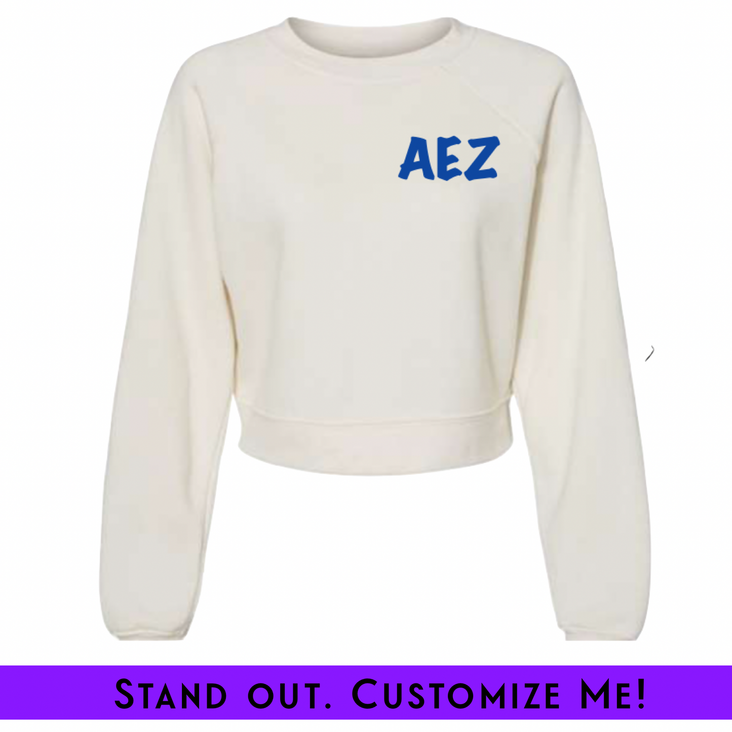 Rep Your Finer Chapter Fleece Crop White | Free Shipping