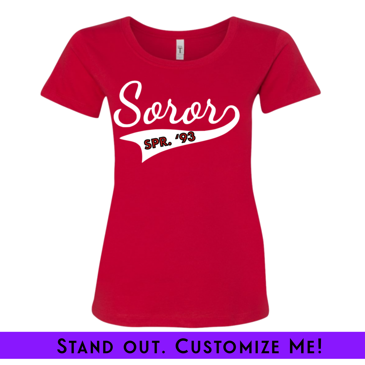My Number Custom Soror Ladies Tee | Free Shipping