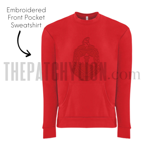 Delta Shield Front Pocket Sweatshirt | Free Shipping