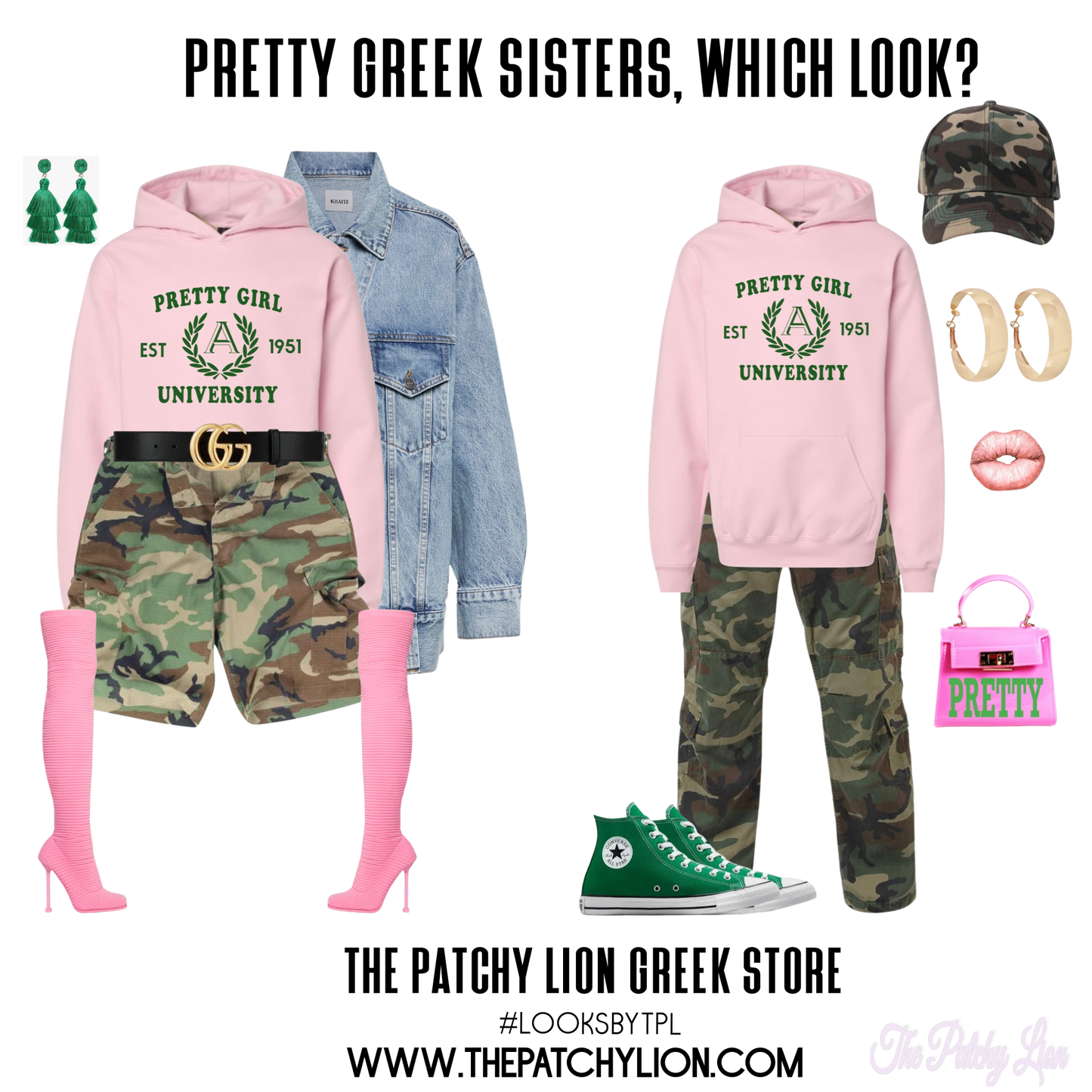Pretty Girl University Pink | Free Shipping