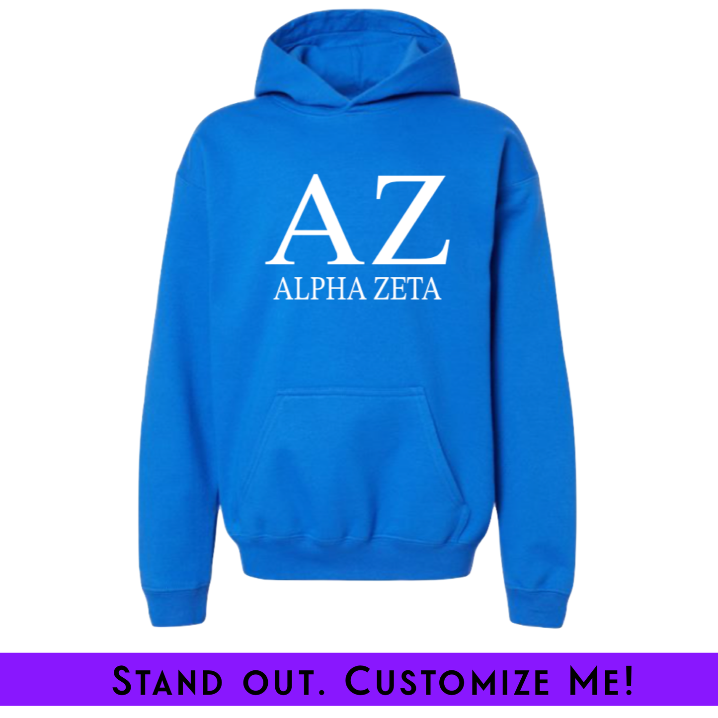 Embroidered Chapter Hoodie Blue | Free Shipping