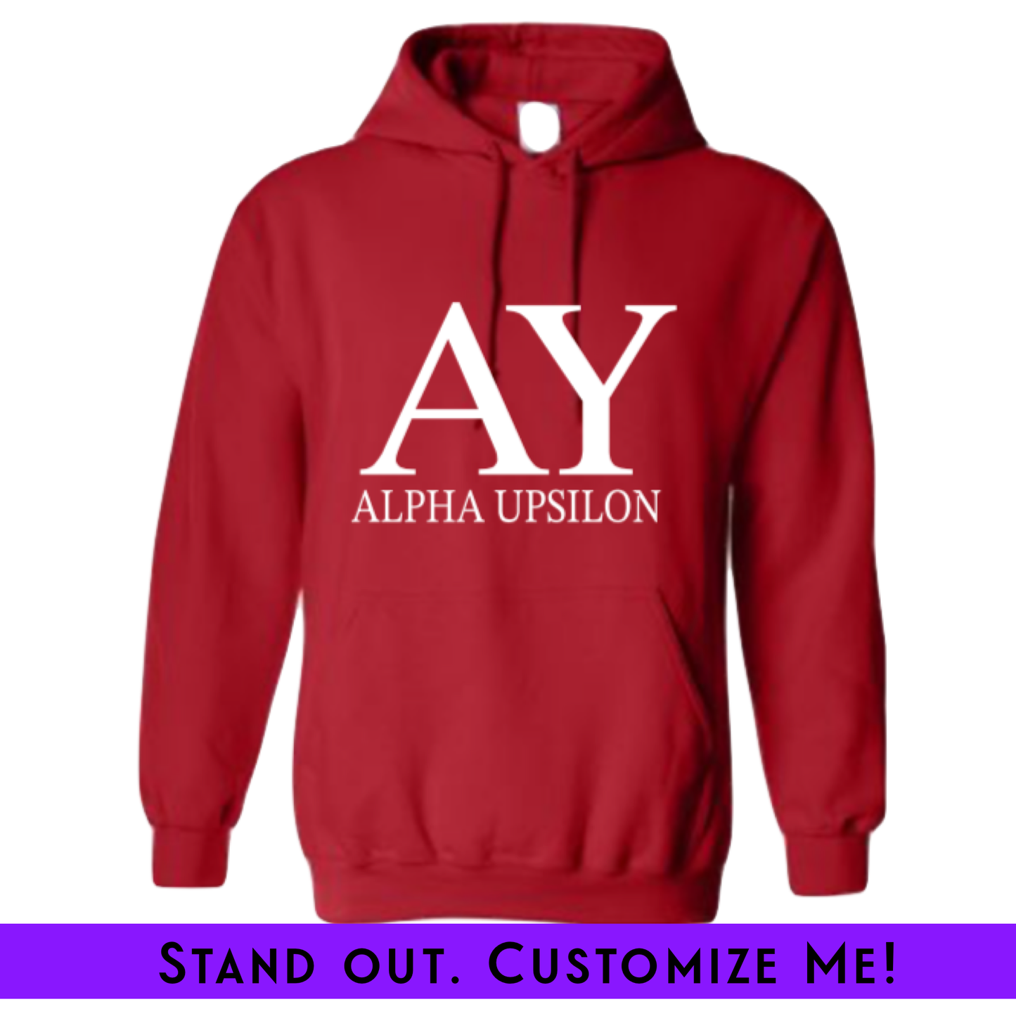 Embroidered Chapter Hoodie Red | Free Shipping