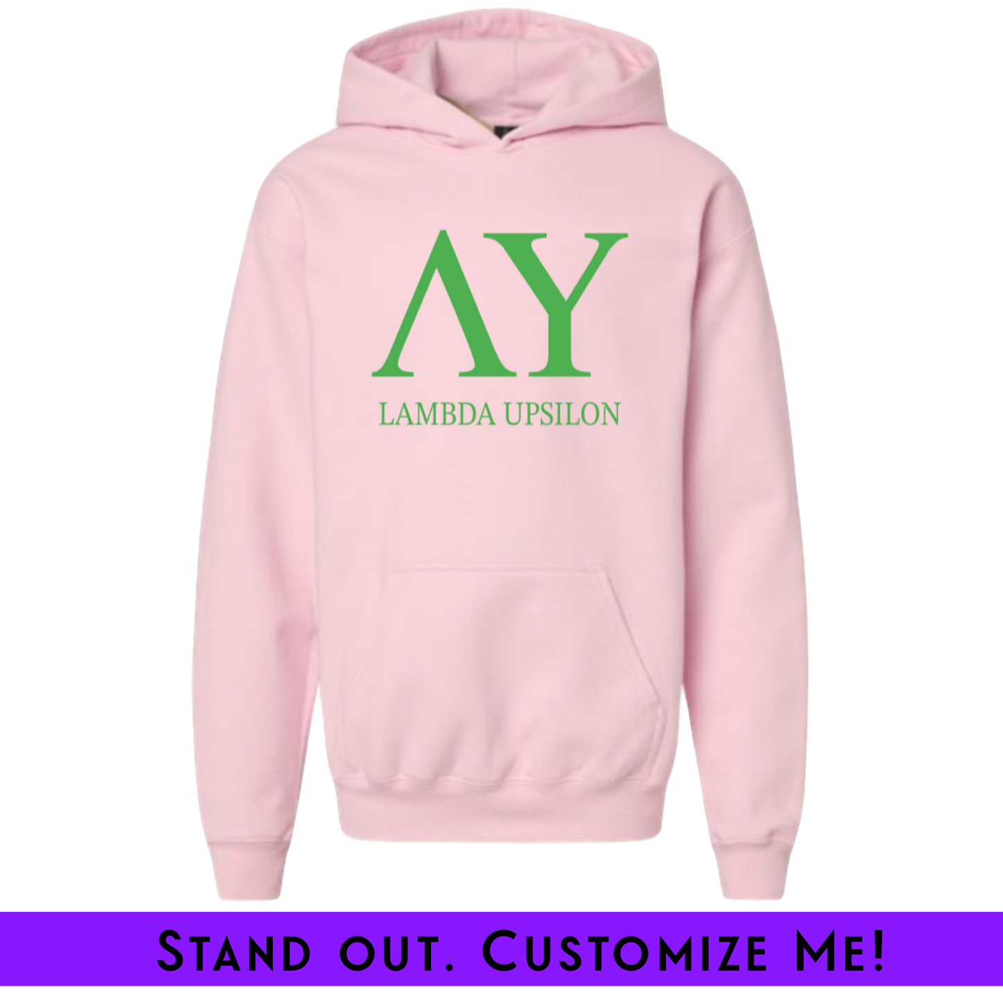 Embroidered Chapter Hoodie Pink | Free Shipping