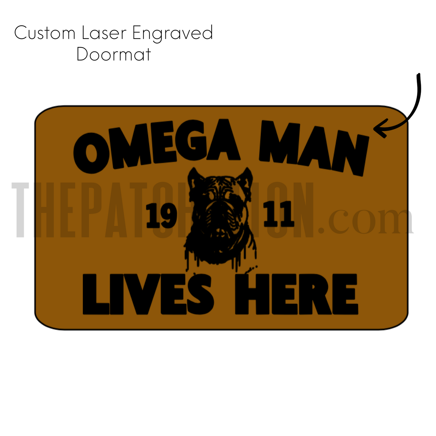 Lives Here Laser Doormat XL | Free Shipping