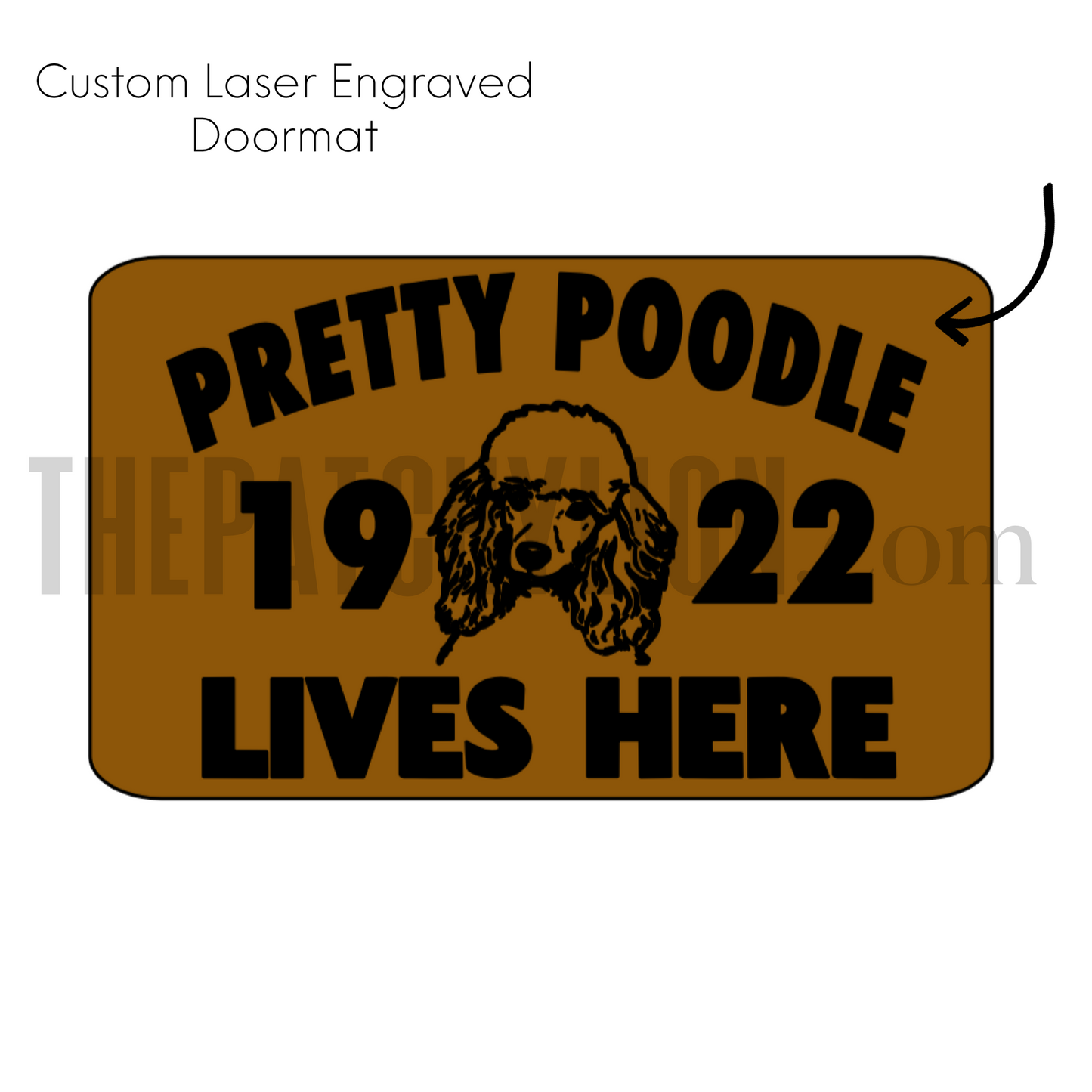 Lives Here Laser Doormat XL | Free Shipping