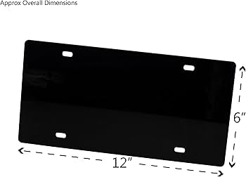 Custom Mirrored-Acrylic License Plate | Free Shipping