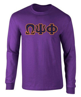 Omega Embroidered Long Sleeve Tee | Free Shipping