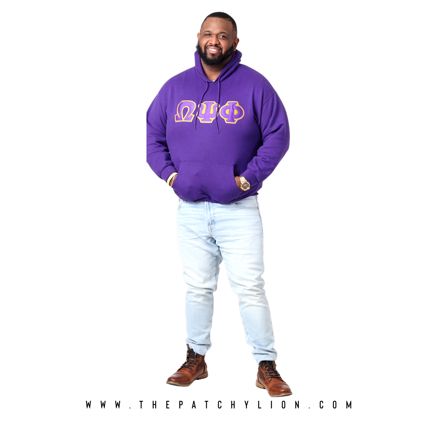 Omega Embroidered Hoodie | Free Shipping