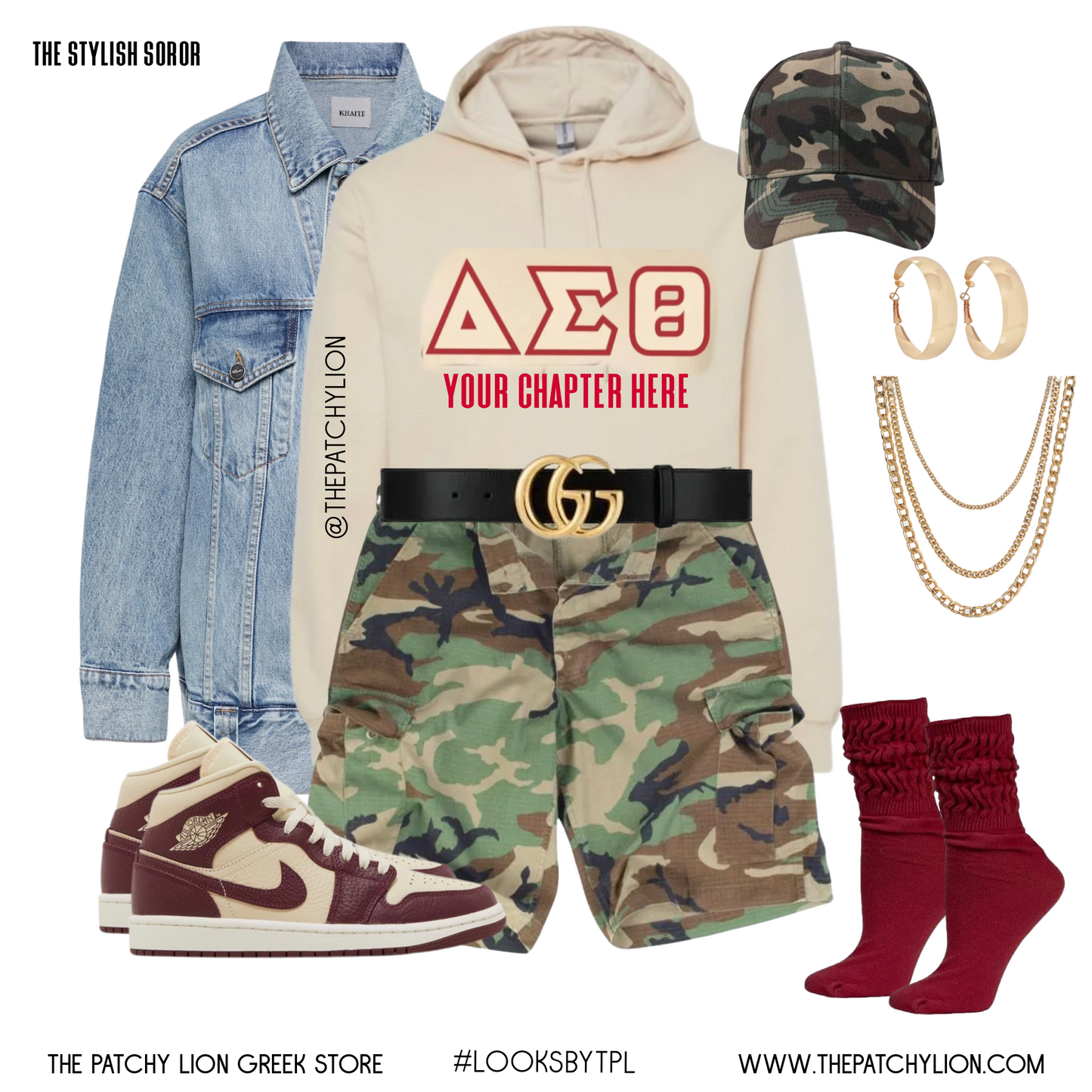 Chapter Embroidered Hoodie Delta | Free Shipping