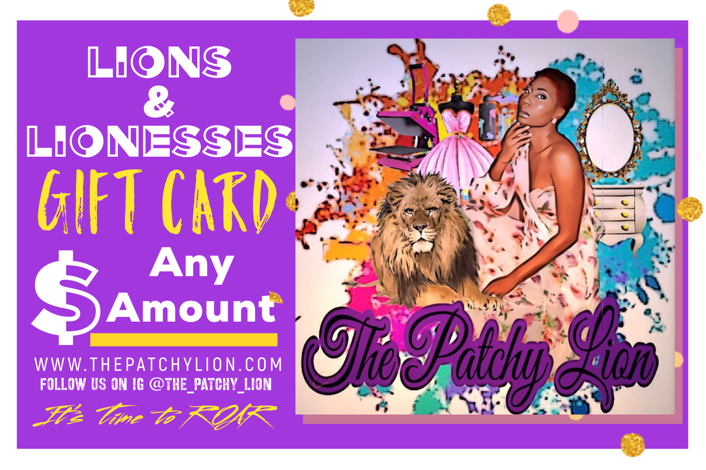 The Patchy Lion Gift Card