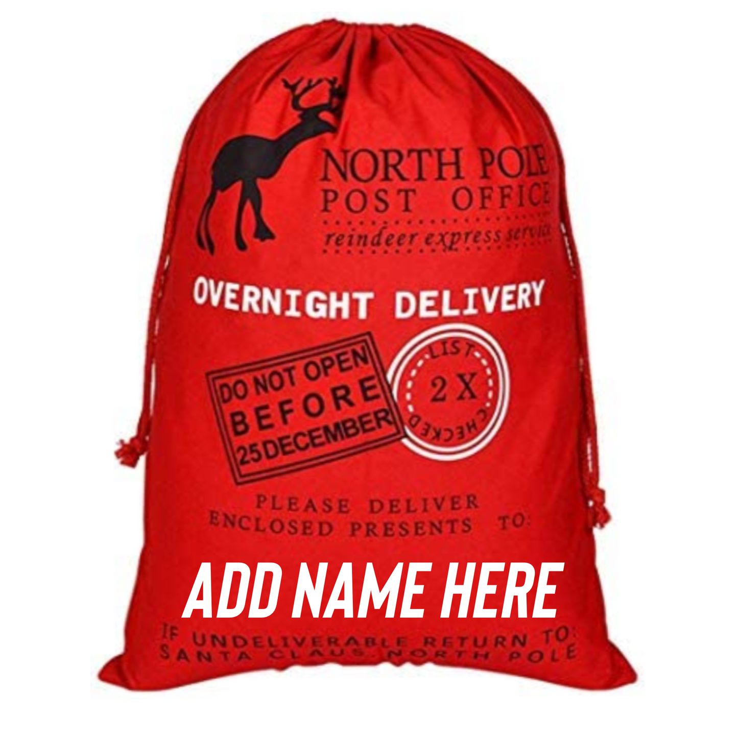 Custom Santa Sack | Free Shipping
