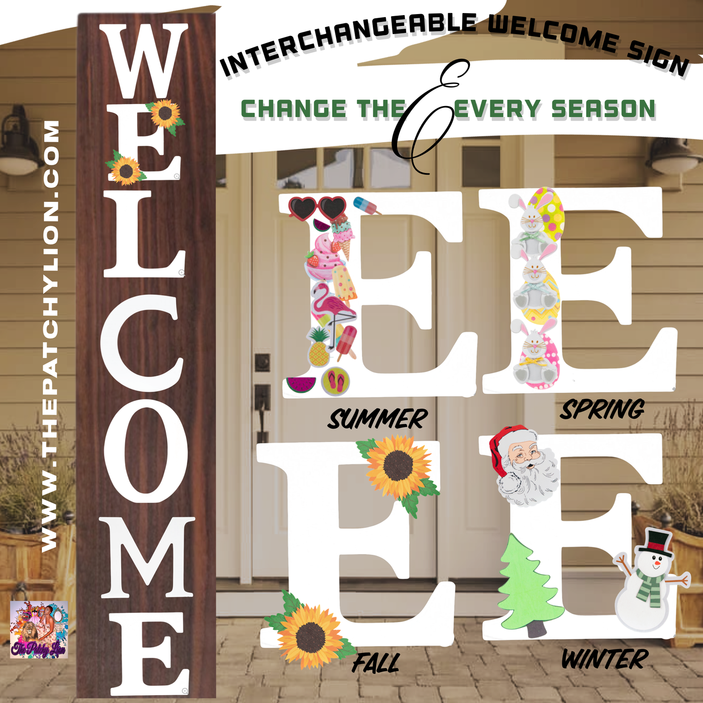 Interchangeable Welcome Sign | Free Shipping