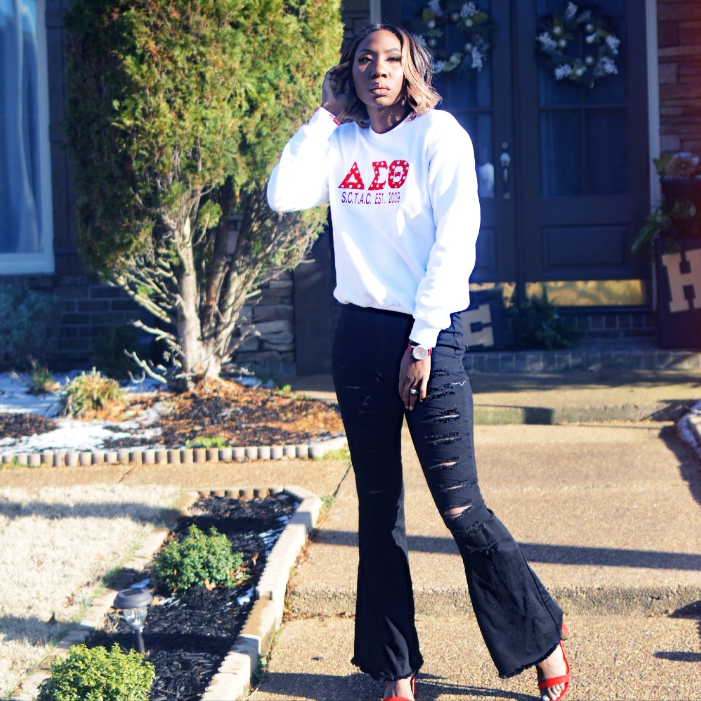 Polka Dot Chapter Crewneck | Free Shipping