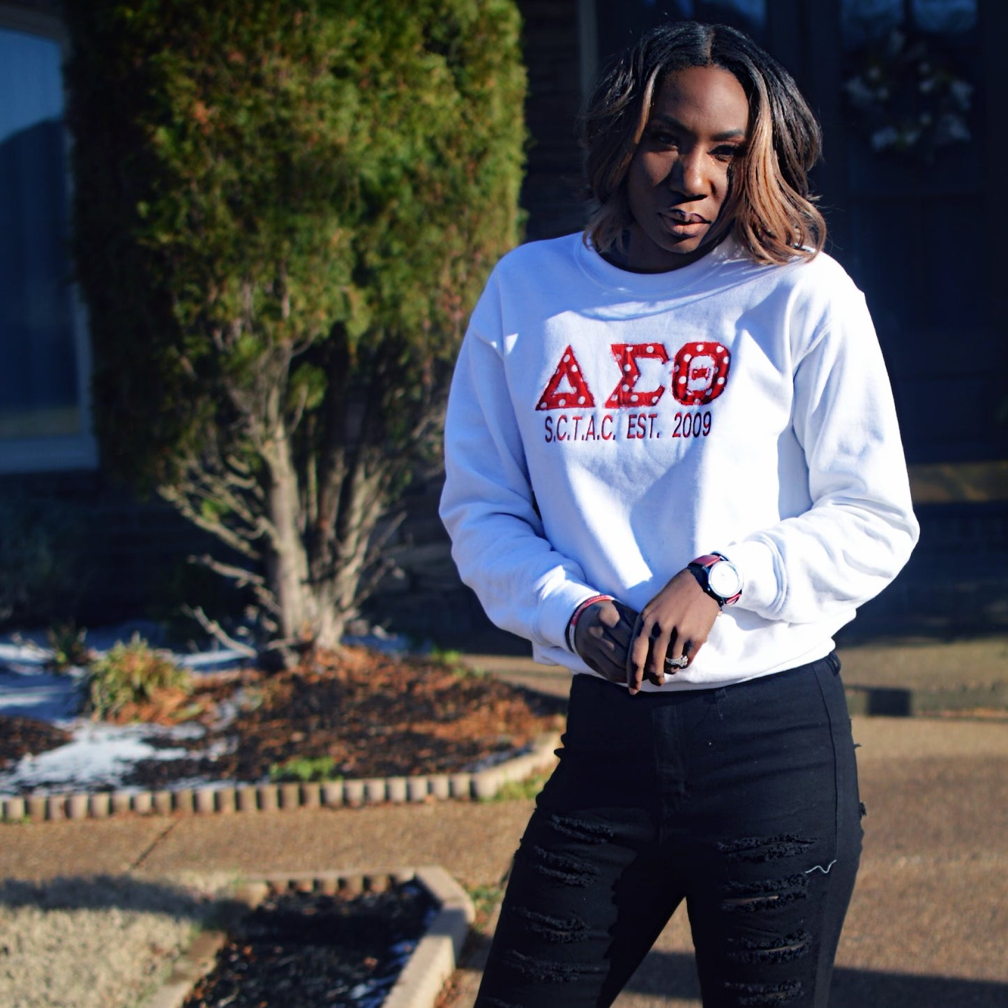 Polka Dot Chapter Crewneck | Free Shipping