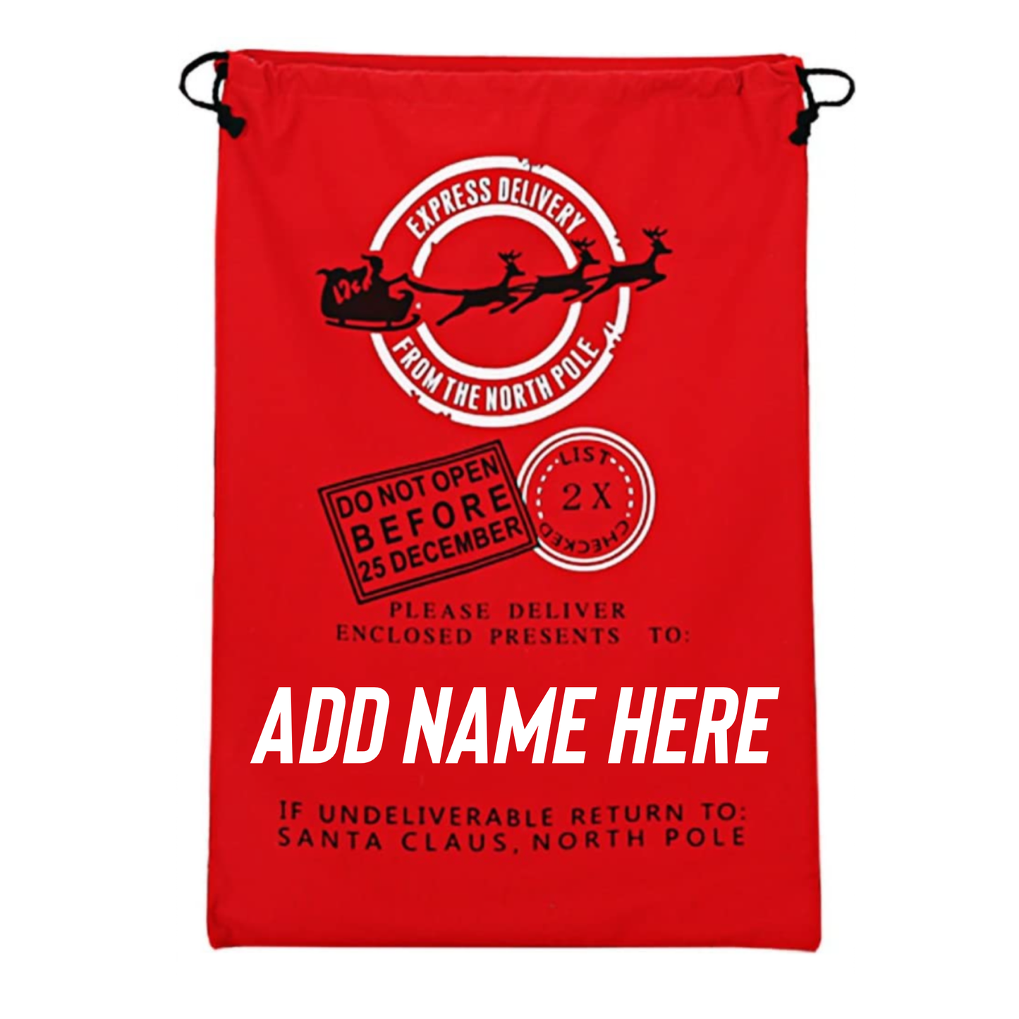 Custom Santa Sack | Free Shipping