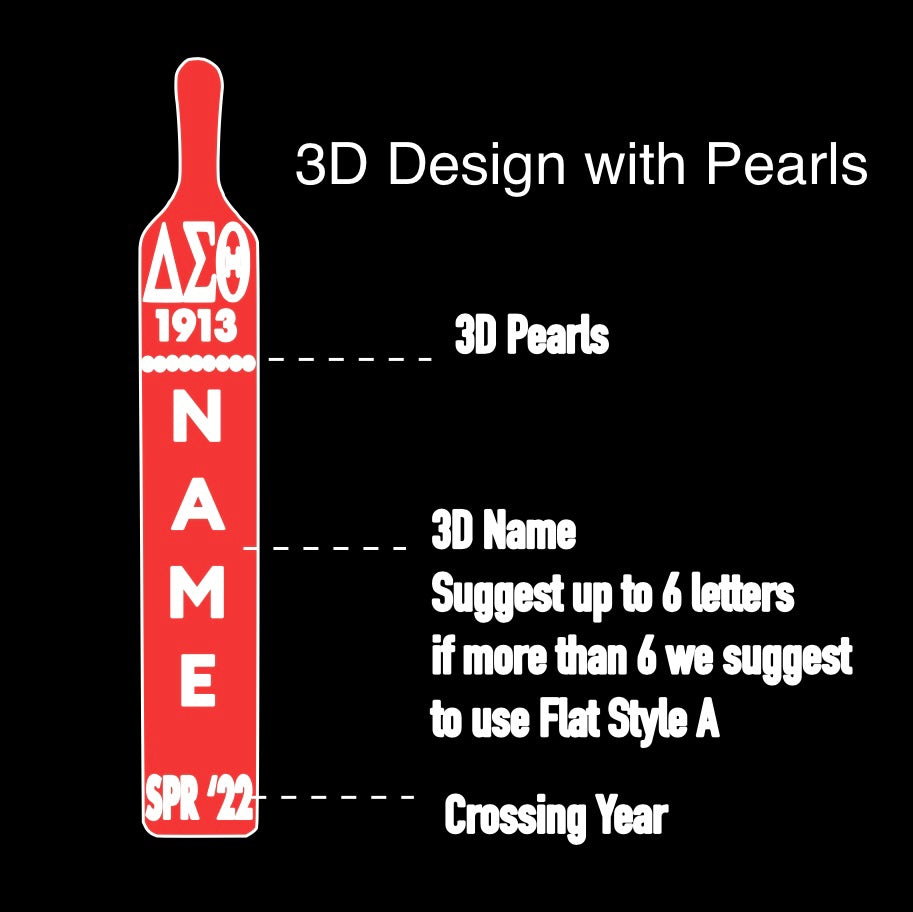 Custom 3D Wood Paddle | Free Shipping