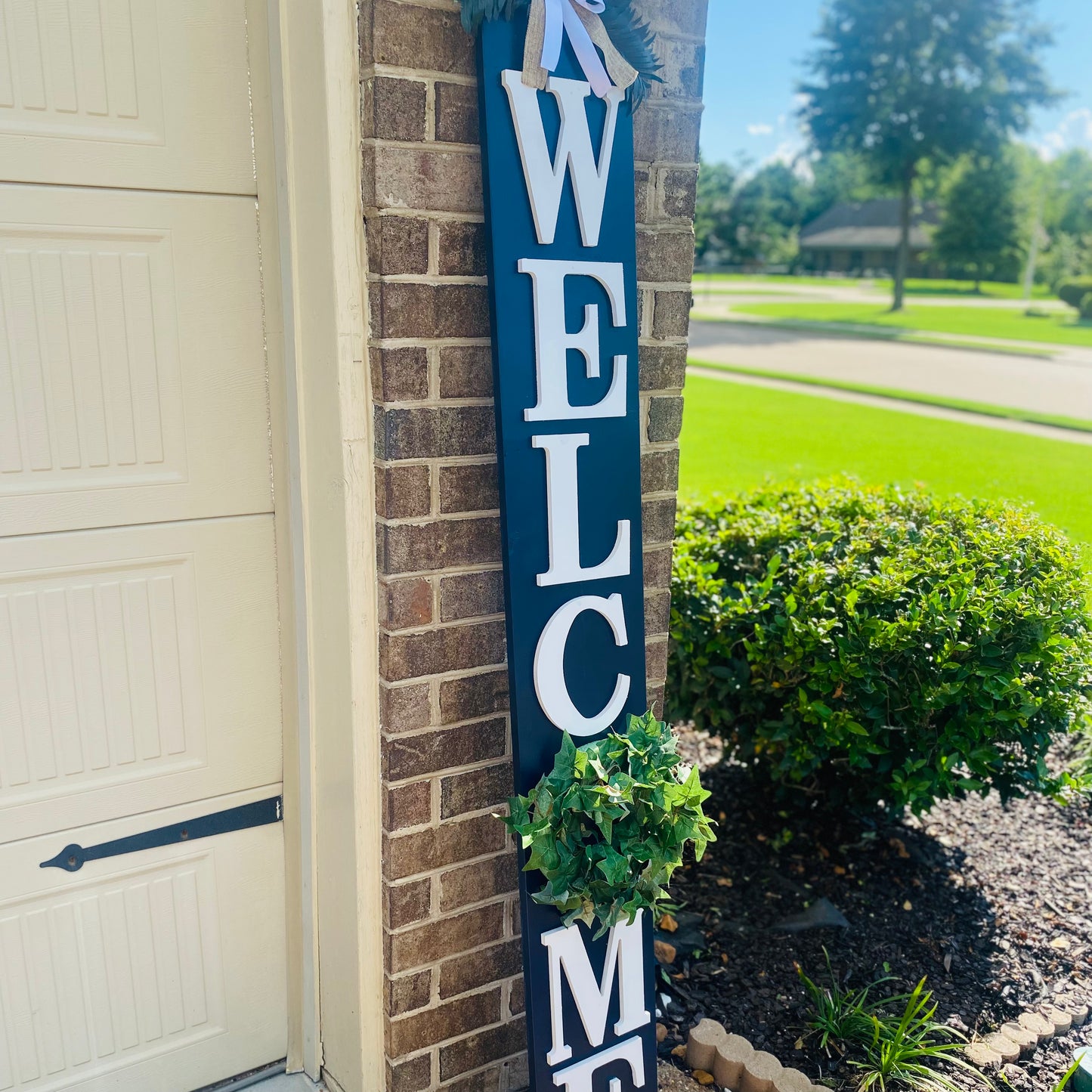 Wreath Welcome Sign | Free Shipping