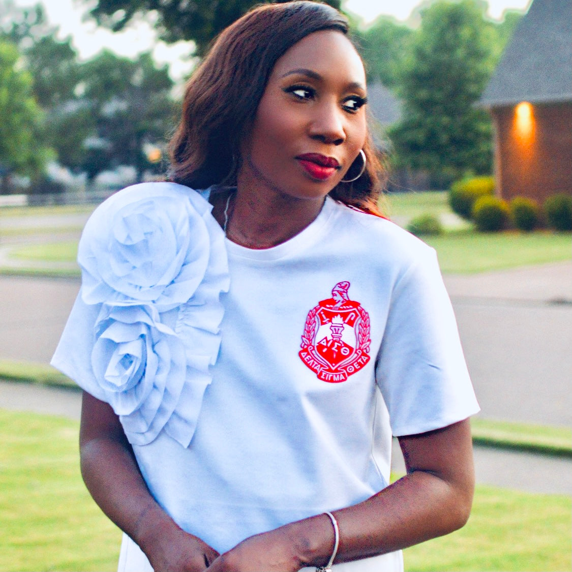 Ruffle Me Top White | Free Shipping