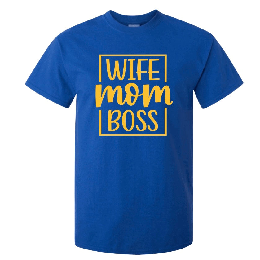 Wife Mom Boss Yellow | Free Shipping