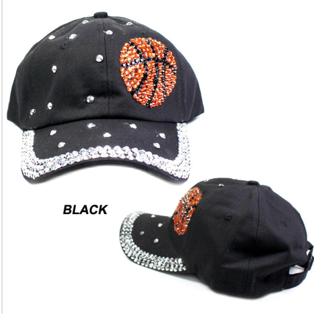 Rhinestone Basketball Cap | Free Shipping