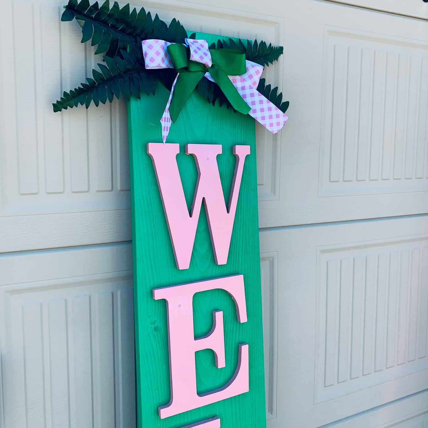 Pink Mirrors Welcome Sign | Free Shipping