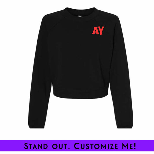 Rep Your DST Chapter Fleece Crop Black | Free Shipping