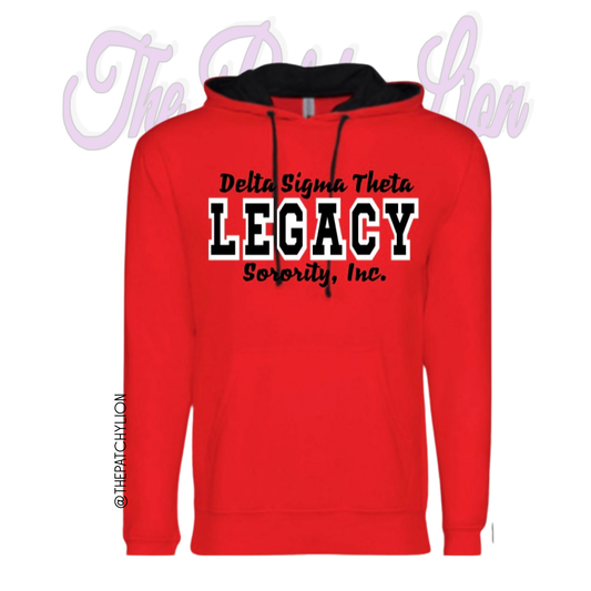 Two-toned Legacy Hoodie Red | Free Shipping