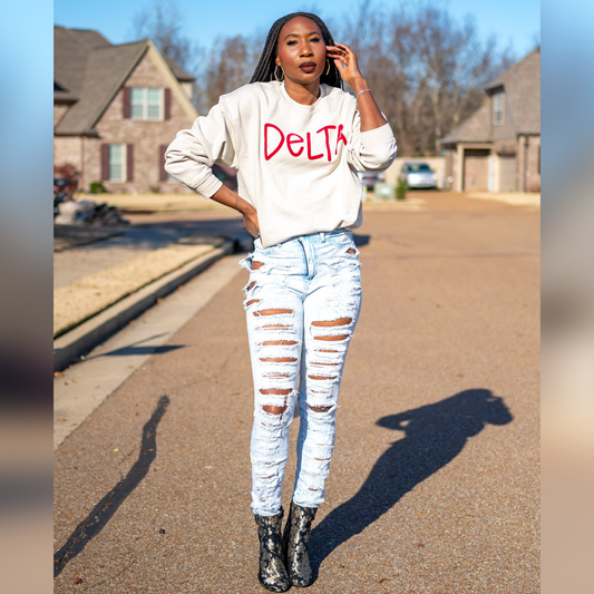 Delta Force Sweatshirt Cream | Free Shipping