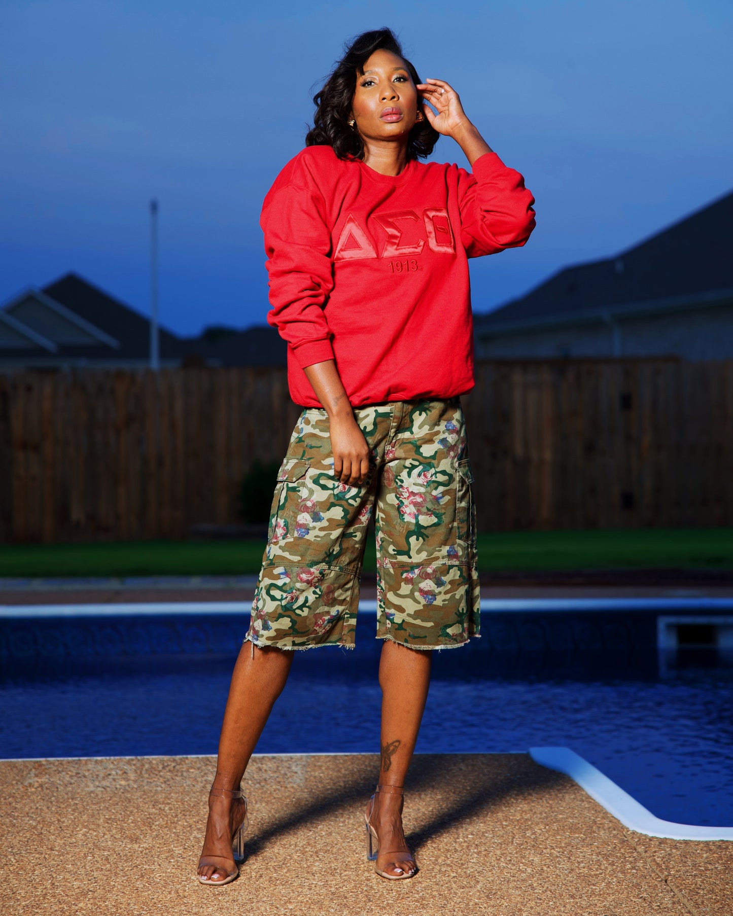 Blended in Red Sweatshirt | Free Shipping