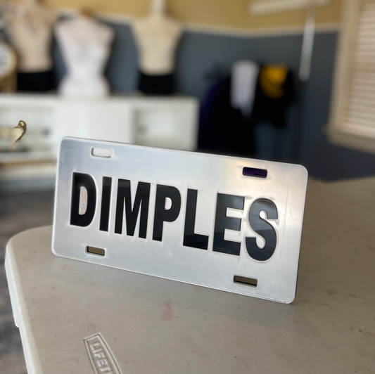 Personalized Mirrored-Acrylic License Plate | Free Shipping