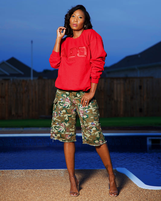 Blended in Red Sweatshirt | Free Shipping