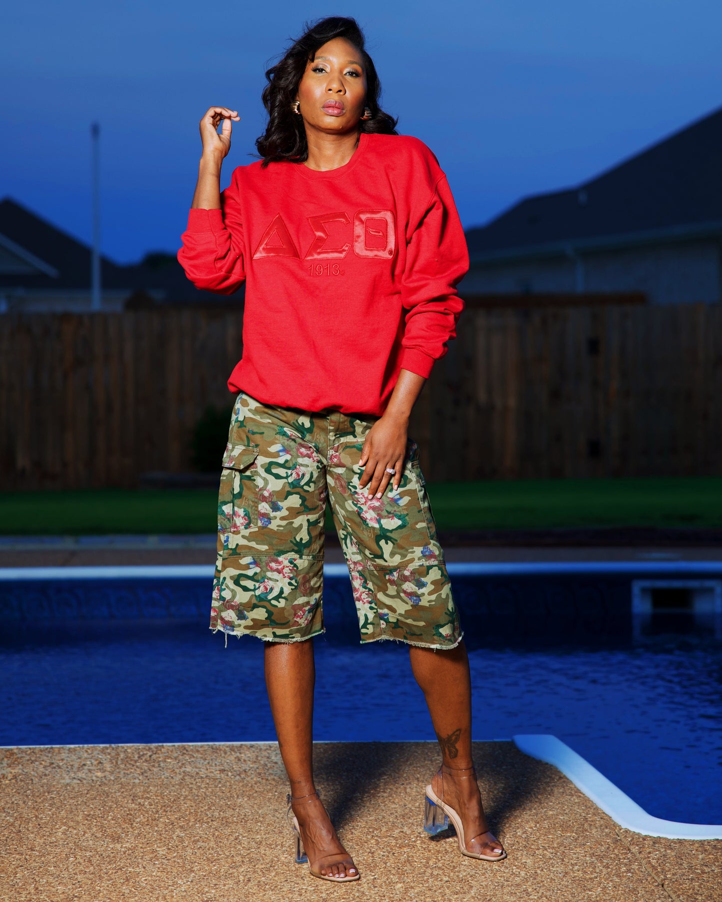 Blended in Red Sweatshirt | Free Shipping