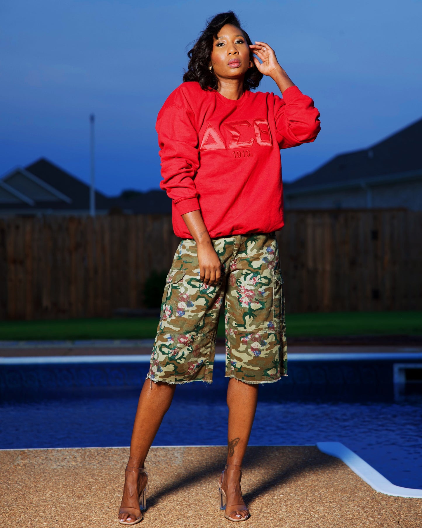 Blended in Red Sweatshirt | Free Shipping