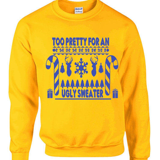 Too Pretty Crewneck Sweatshirt | Free Shipping