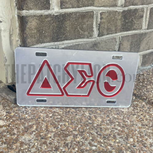 DST Mirrored-Acrylic License Plate | Free Shipping