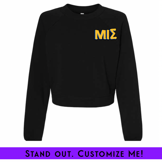 Rep Your Greater Chapter Fleece Crop Black | Free Shipping