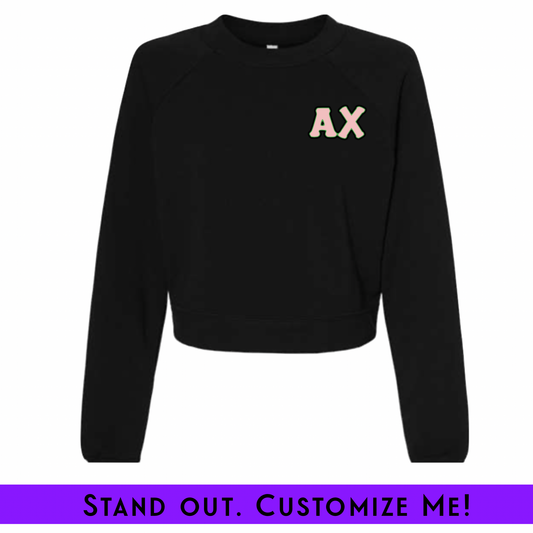 Rep Your Pretty Chapter Fleece Crop Black | Free Shipping