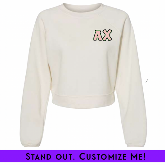 Rep Your Pretty Chapter Fleece Crop White | Free Shipping