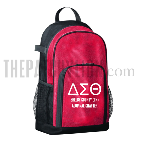 Glitter Embroidered Delta Backpack | Free Shipping