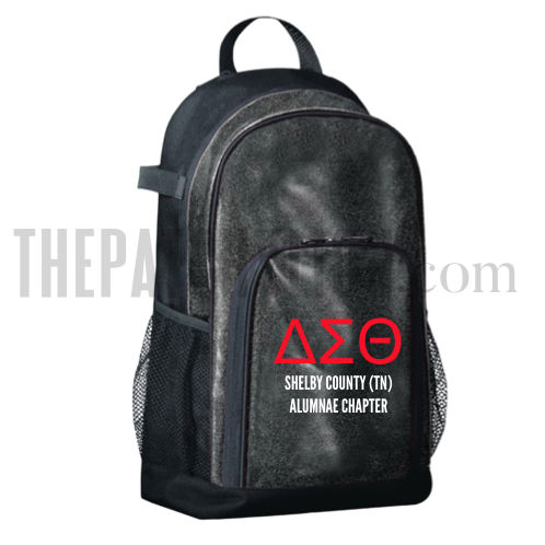 Glitter Embroidered Delta Backpack | Free Shipping