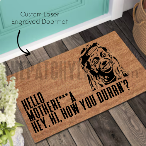 Song Lyrics Doormat | Free Shipping