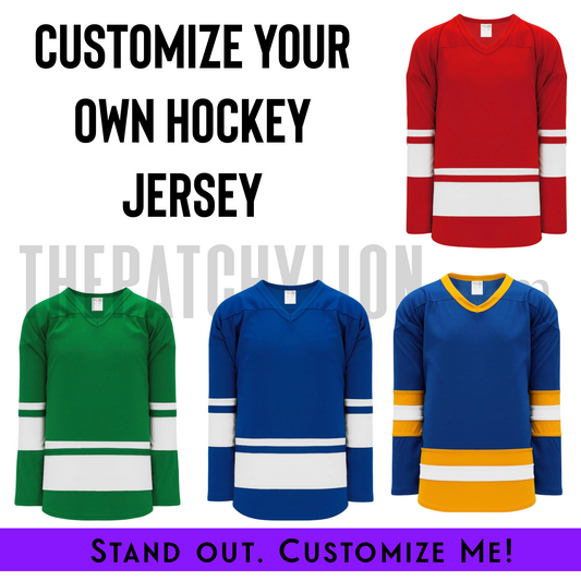 Custom Screenprint Greek Hockey Jersey Inquiry | Free Shipping