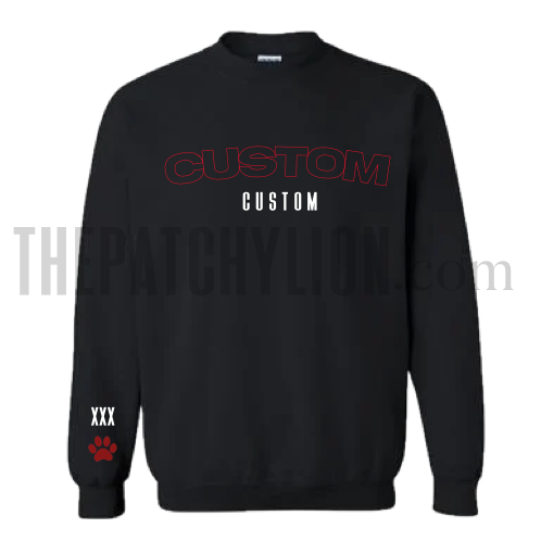 Custom Embroidered Sweatshirt and Hoodie  | Free Shipping