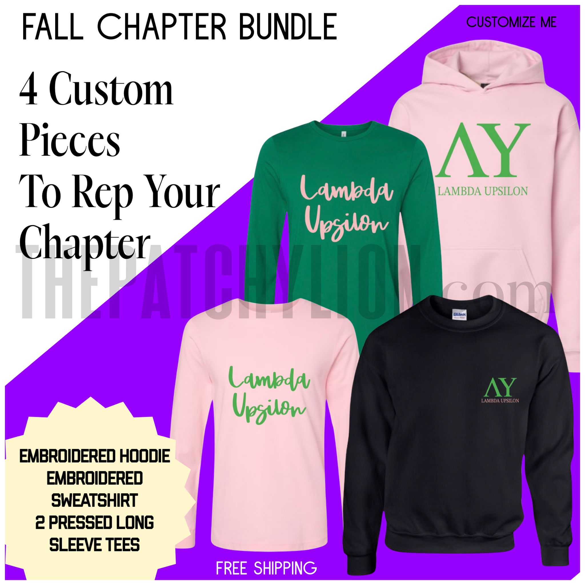 AKA Fall Chapter Bundle | Free Shipping – The Patchy Lion