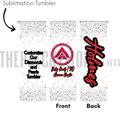 Custom Diamonds and Pearls DST Chapter Tumbler | Free Shipping