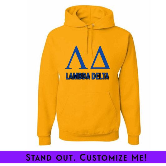 Embroidered Chapter Hoodie Gold | Free Shipping